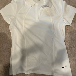 Nike Women's White Short Sleeve Polo Tee